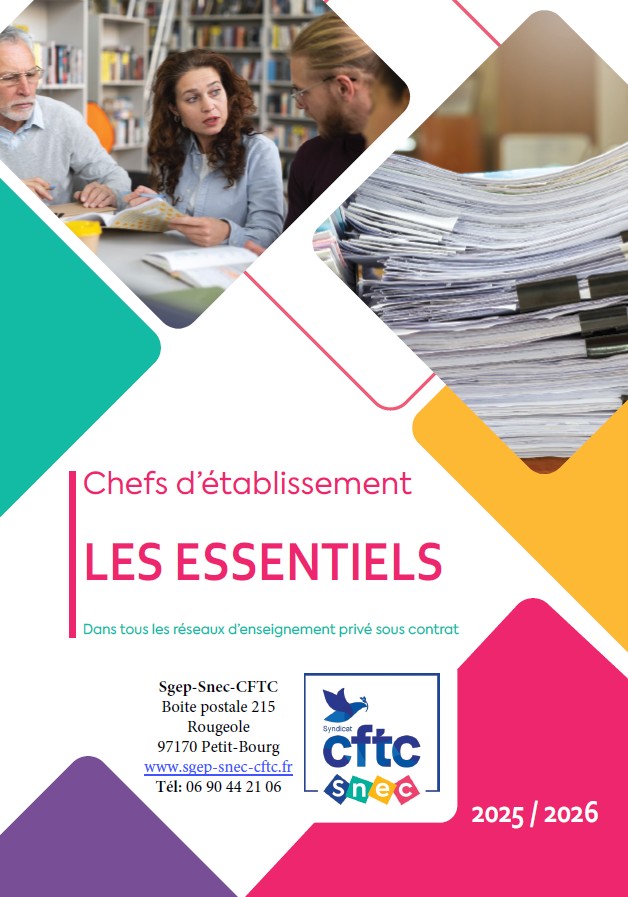 essentiels chef d'établissement
